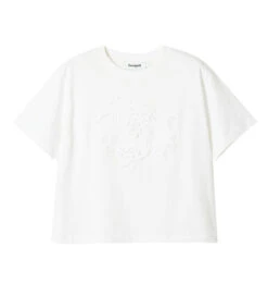 Desigual Playera De Cuello Redondo Con Manga Corta Y Parche De Flor Mujer 12 Desigual Playera De Cuello Redondo Con Manga Corta Y Parche De Flor Mujer -GlamModa Ventas 43280590 x5