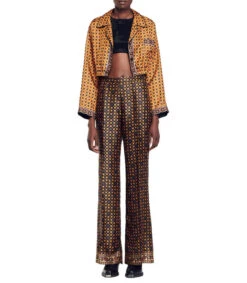 Sandro Pantalón Acampanado Con Multidiseño Mujer -GlamModa Ventas 43285966 x3