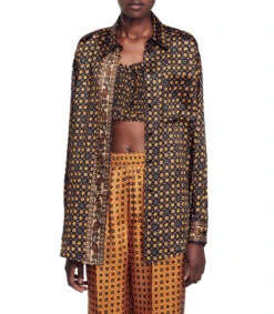 Sandro Camisa Con Multi Estampado De Manga Larga Mujer -GlamModa Ventas 43286042 x4