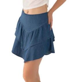 BCBGeneration Falda Corta Con Holanes Mujer -GlamModa Ventas 43289151 x4