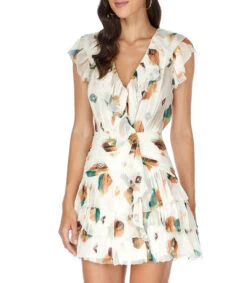ULLA JOHNSON Vestido Mini Estampado Zina Mujer -GlamModa Ventas 43289565 x3