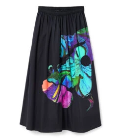 Desigual Falda Larga De Corte A Estampada Mujer -GlamModa Ventas 43291205 x5