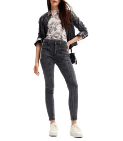 Desigual Jeans Skinny New Jersey Mujer -GlamModa Ventas 43293598 x3
