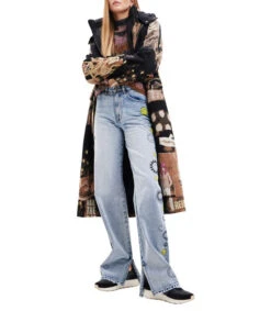 Desigual Jeans Smiley Acampanado Mujer -GlamModa Ventas 43293676 x3