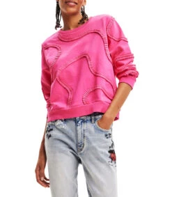 Desigual Sudadera Sweat Tapes Mujer