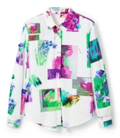 Desigual Camisa Estampada Manga Larga Trieste Mujer -GlamModa Ventas 43294560 x5