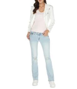 True Religion Playera Con Cuello Redondo Sin Mangas Y Logotipo Mujer -GlamModa Ventas 43296212 x3