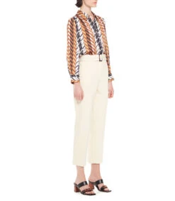 Pantalón Recto Tiro Alto Con Cinturón Mujer -GlamModa Ventas 43296651 x3