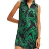 Desigual Vestido Midi Psicodélico Mujer