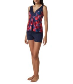 Tankini Con Flores Mujer -GlamModa Ventas 43307730 x3