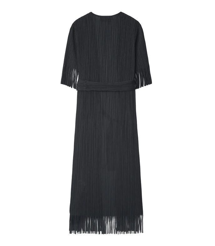 ADOLFO DOMINGUEZ Vestido Largo Manga Corta A Rayas Mujer 8 ADOLFO DOMINGUEZ Vestido Largo Manga Corta A Rayas Mujer - Imagen 6