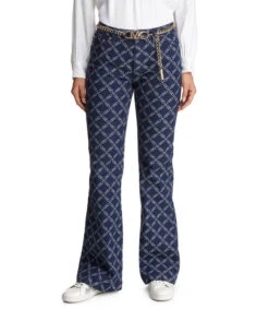 Michael Kors Jeans De Corte Flared Con Monogram Mujer