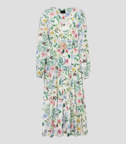 Vestido De Fiesta Midi De Manga Larga Floral Maya Mujer -GlamModa Ventas 43316905 x4