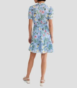 Vestido Mini Con Flores Velma Mujer -GlamModa Ventas 43316913 x3