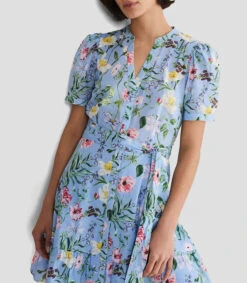 Vestido Mini Con Flores Velma Mujer -GlamModa Ventas 43316913 x5