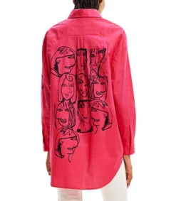 Desigual Camisa Con Manga Larga Nápoles Mujer -GlamModa Ventas 43317444 x2