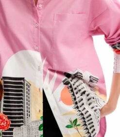 Desigual Camisa Con Estampado De Manga Larga Mujer -GlamModa Ventas 43317452 x4