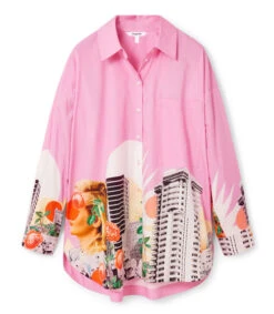 Desigual Camisa Con Estampado De Manga Larga Mujer -GlamModa Ventas 43317452 x5