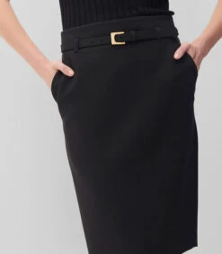 Falda Silueta Lápiz Con Cinturón Mujer -GlamModa Ventas 43319138 x4