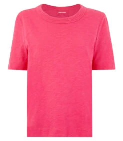 Whistles Playera De Cuello Redondo Con Manga Corta Lisa Mujer -GlamModa Ventas 43321533 x3