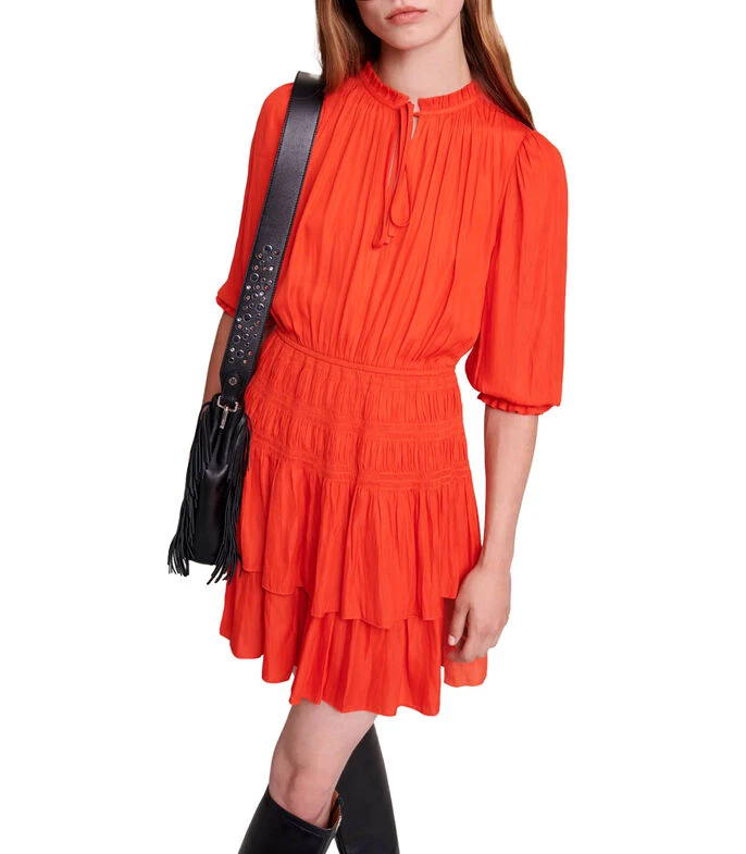 Maje Vestido Mini Con Manga 3,4 Radji Mujer 5 Maje Vestido Mini Con Manga 3,4 Radji Mujer - Imagen 3