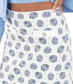 Maje Falda Corta Recta Monogram Mujer -GlamModa Ventas 43323457 x4