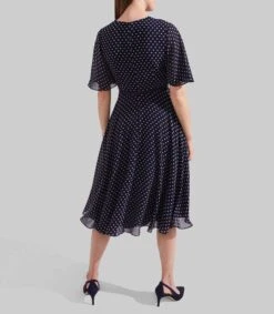 Vestido Midi Con Manga 3,4 Y Microdiseño Mujer -GlamModa Ventas 43338324 x3