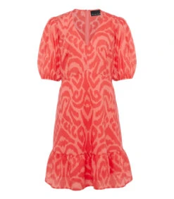 Vestido Mini Manga 3,4 Abstracto Krystal Mujer -GlamModa Ventas 43340905 x5