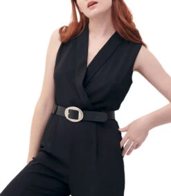 Jumpsuit Silueta Palazzo Con Cinturón Mujer -GlamModa Ventas 43353957 x4