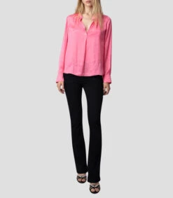Zadig & Voltaire Camisa Satinada De Manga Larga Tink Mujer -GlamModa Ventas 43362275 x3