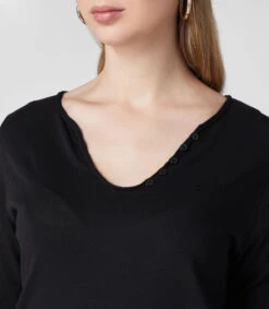 Zadig & Voltaire Playera Cuello V Manga Larga Con Gráfico Mujer -GlamModa Ventas 43362309 x5