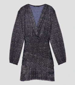 Maje Vestido Mini De Manga Larga Drapeado Mujer 11 Maje Vestido Mini De Manga Larga Drapeado Mujer -GlamModa Ventas 43366439 x4