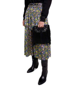 Maje Falda Larga De Corte A Floral Mujer -GlamModa Ventas 43366458 x4