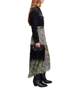 Maje Falda Larga De Corte A Floral Mujer -GlamModa Ventas 43366458 x6